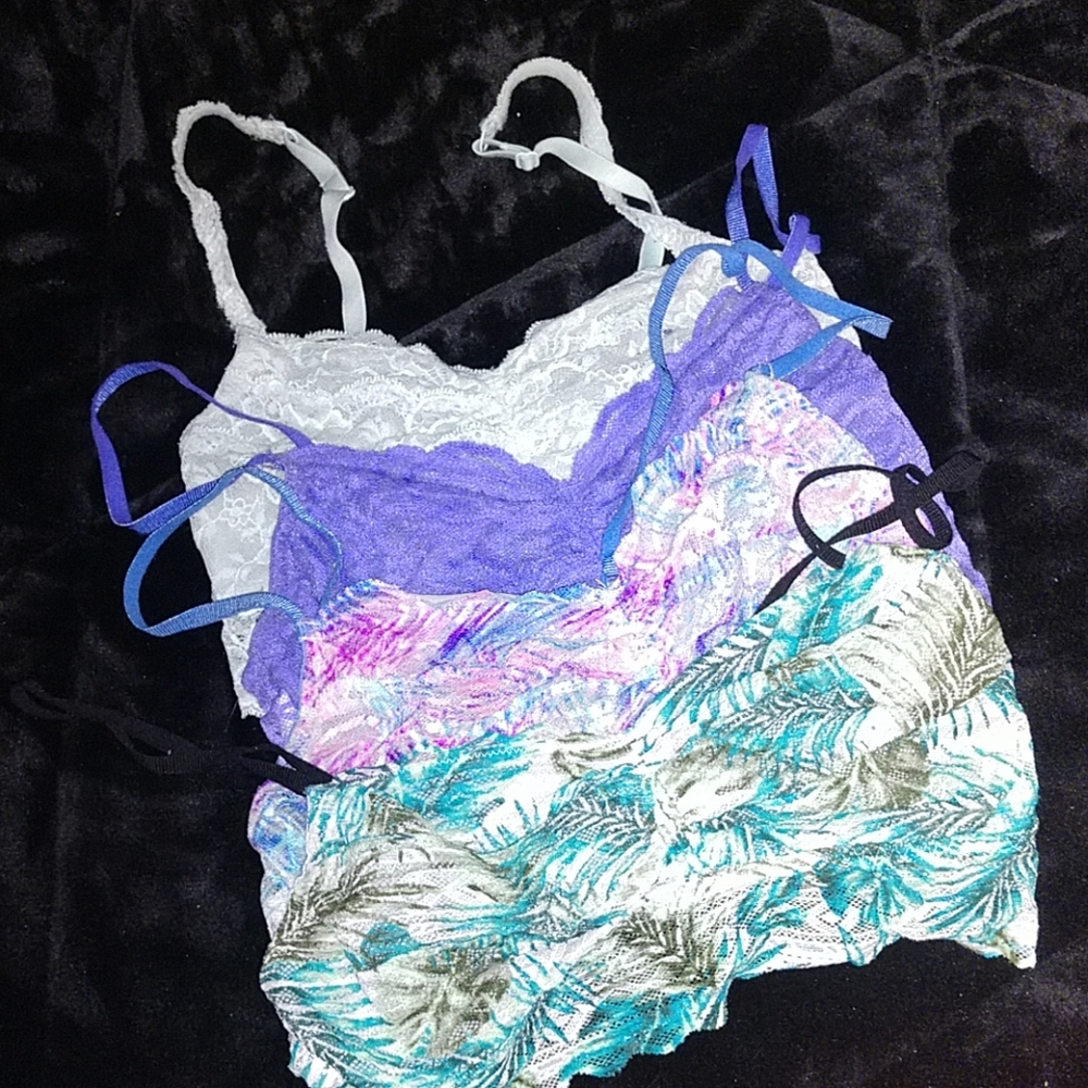 PINK Victoria's Secret lace bralettes!